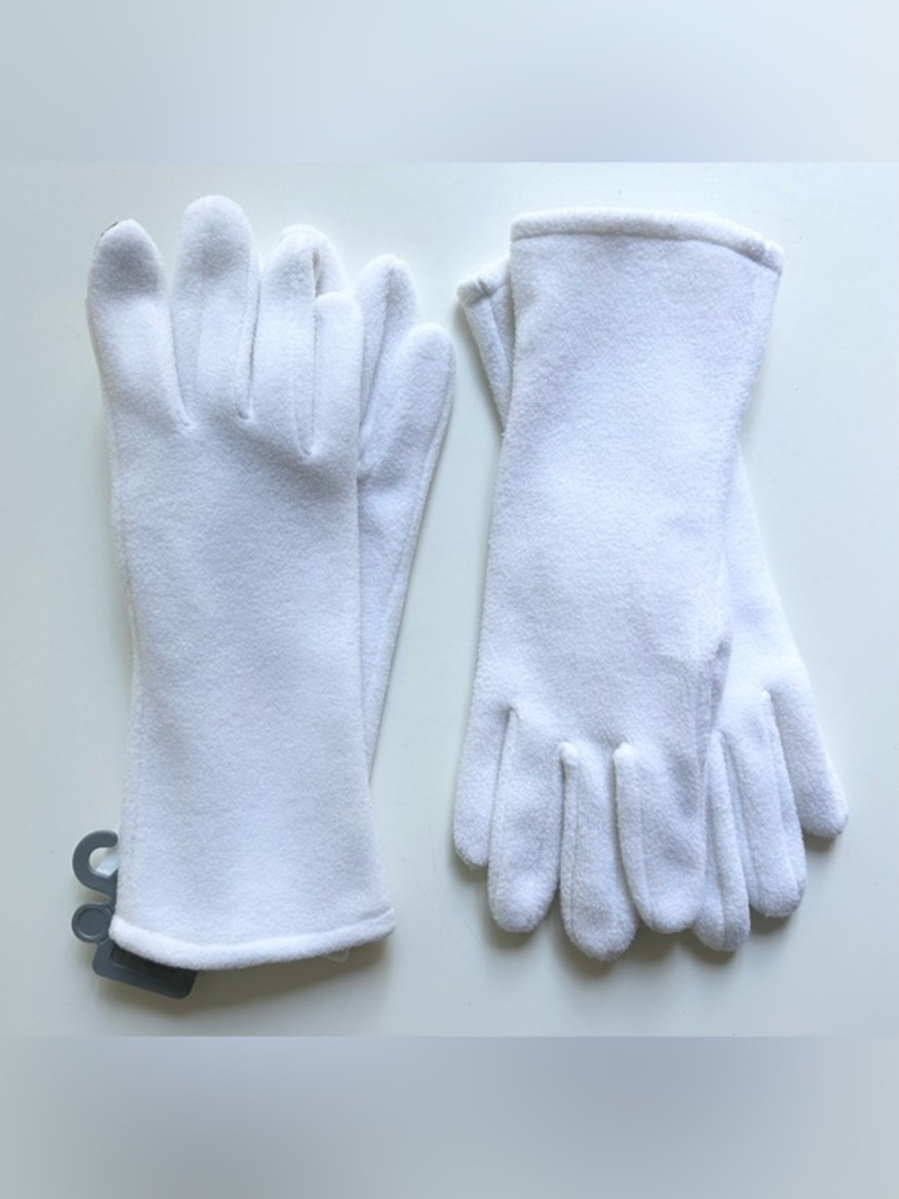 NWT AUCLAIR Women, Soft Fleece, Texting Finger Gloves, 2 Pairs, White, Medium